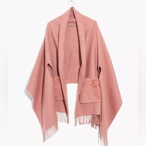 Madewell Faux-Fur Pocket Cape Scarf - Brand New